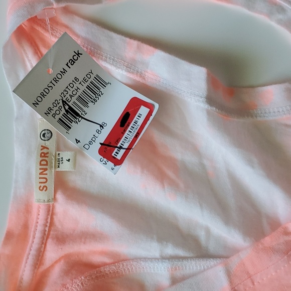 NWT Sundry coral tie dye - Picture 6 of 7
